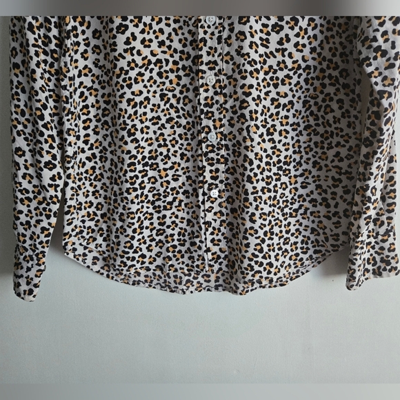 EQUIPMENT FEMMEBRETT 100% SILK LEOPARDPRINT SHIRT SIZE XS - Picture 5 of 13